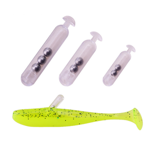 Barres sonores de pêche en plastique de 15 mm, 21 mm, 26 mm, tubes d'insertion à grincements <span class=keywords><strong>pour</strong></span> leurres souples, jigs et appâts de pêche à la mouche - Product Image 2