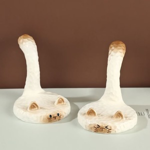 Soporte creativo para teléfono con diseño de gato siamés, base giratoria, soporte de escritorio para Apple iPhone, soporte decorativo - Product Image 4