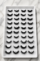 Cils 3D luxueux, faux cils faits à la main, naturels, longs, croisés, légers, effet wispy pour le maquillage