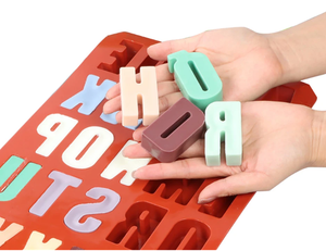 Accessoires de cuisine Moule à biscuits en silicone antiadhésif 26 grandes lettres DIY Moule à lettres en silicone Moule à chocolat en silicone Moule à gâteau en silicone - Product Image 5