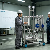 TANGENT Nouvelle membrane d'ultrafiltration céramique de haute qualité, prix usine, modèle pilote pour boîtier de machine, débit 1000L/heure, modèle CRP