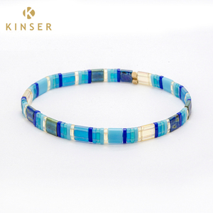 TikTok Hot Selling Boho Chic Handmade Miyuki Tila <strong>Beaded</strong> Women's Stretch <strong>Bracelet</strong> for Beach <strong>Bracelets</strong> Accessories <strong>Bracelet</strong> Homme - Product Image 4