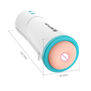 Handvrije Elektrische Stuwende Mannelijke Masturbatie Speelgoed Realistische <span class=keywords><strong>Vagina</strong></span> <span class=keywords><strong>Ass</strong></span> Automatische Telescopische Mannelijke Masturbator Cup - Product Image 6