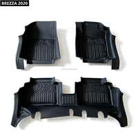 Tapis de sol 5D en TPE pour BREZZA 2020, moulés sur mesure, antidérapants, anti-taches, robustes, inodores