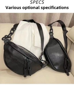 Bolso de Mano de Lujo para Mujer, Gran Capacidad, Diseño Exclusivo, Tipo Bandolera, Plisado, Media Luna, con Forro de Poliéster, MOQ 3 Piezas - Product Image 5
