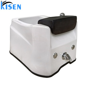 Bassin de bain de pieds multifonctionnel professionnel KISEN pour salon de manucure - Bol de pédicure portable avec système de drainage par plomberie - Product Image 4