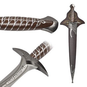 Espada de 79 cm, Réplica Hecha a Mano del Cuchillo de Frodo Baggins de El <span class=keywords><strong>Hobbit</strong></span>, 440ss Blade, Espada de Juguete del Señor de los Anillos, Acero Real - Product Image 1