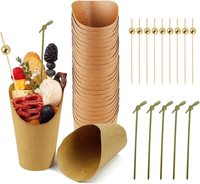 Boîtes à cônes d'usine porte-papier personnalisé boîte d'emballage jetable gaufre aux œufs boîte à cônes en papier en carton pour frites
