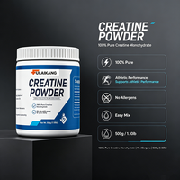 Créatine monohydrate en poudre, marque privée OEM, 500 g, 100 % pure, pour la force musculaire et les performances athlétiques, complément alimentaire