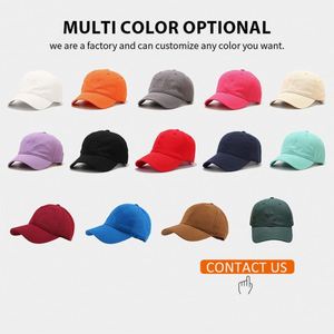 ราคาขายส่ง OEM หมวกแก๊ป 6 แผง แบบ unisex ผ้าฝ้าย ปรับขนาดได้ คุณภาพพรีเมียม ทรงไม่แข็ง หมวกเบสบอลแบบเรียบ - Product Image 4
