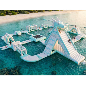 Parc <span class=keywords><strong>aquatique</strong></span> gonflable géant flottant sur le lac, <span class=keywords><strong>parcours</strong></span> d'obstacles aquatiques pour aventures commerciales en plein air - Product Image 1