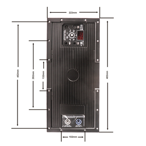 Module d'amplificateur de puissance Getshow pour carte d'amplificateur HDL50A, classe D, 8000W de pointe, 3 voies, plaque active en aluminium 4 - Product Image 4