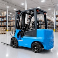 Chariot élévateur électrique de conception internationale standard 2 tonnes 3 tonnes au lithium avec déplaceur latéral et mât à déplacement libre en 3 étapes