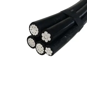 Cavo abc a bassa tensione di alta qualità 0.6/1 Kv 3x95mm + 16mm + 70mm Abc 5 core cable 400mm XLPE isolato