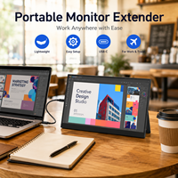 Monitor Portabel 15.6 Inci 1080P FHD 60Hz Dual HDMI USB-C Layar Kedua Laptop untuk Kantor dan Gaming