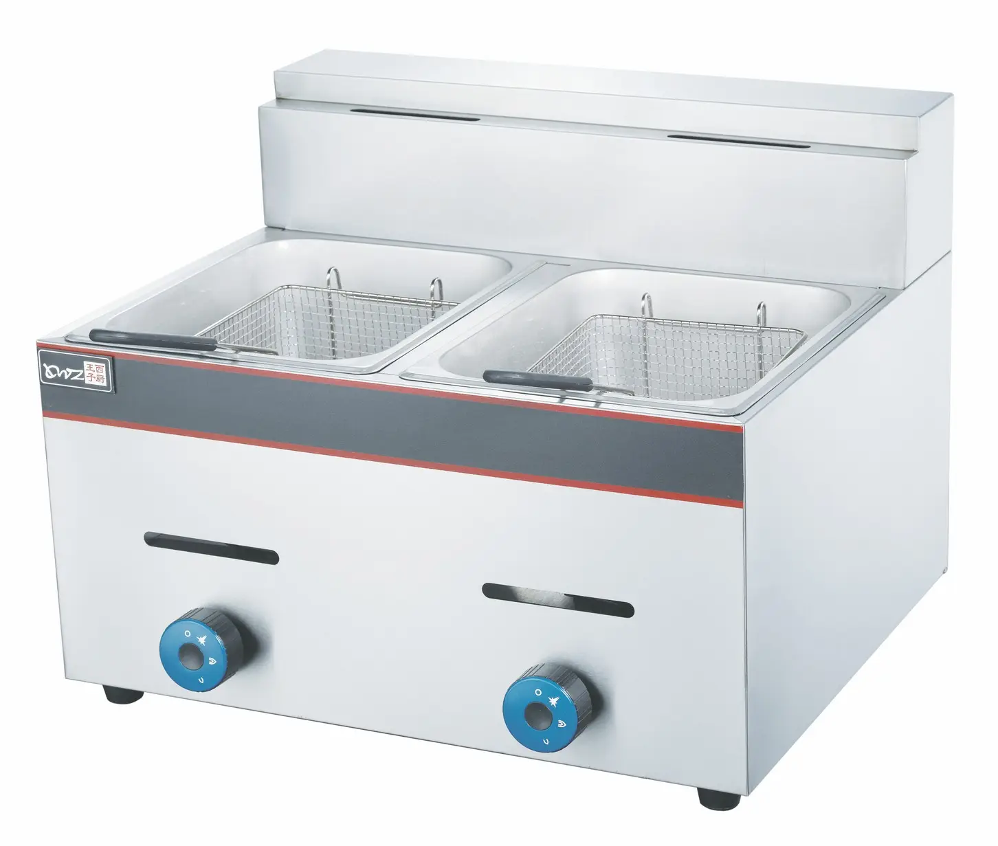 8L electric table top commercial open deep fryer with automatic oil filter system CE  