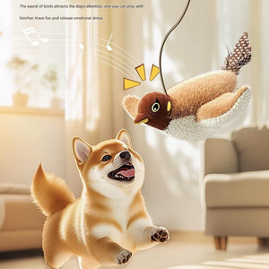 Vente en gros Jouet interactif moderne et écologique <span class=keywords><strong>pour</strong></span> <span class=keywords><strong>chien</strong></span> et chat-Jouet en peluche électrique à ailes battantes automatiques <span class=keywords><strong>pour</strong></span> chaton oiseau - Product Image 4