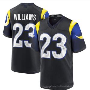 قميص كرة قدم للتجارة الخارجية، إصدار سرعة فريق رامز الأمريكي، مطرز، قصير الأكمام، مضاد للبكتيريا، مصنوع من النايلون/الكشمير، ملابس للمنافسات - Product Image 4