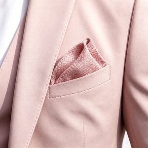 Traje de <span class=keywords><strong>Hombre</strong></span> de <span class=keywords><strong>3</strong></span> <span class=keywords><strong>Piezas</strong></span> Rosa de Lujo Personalizado de Fábrica OEM ODM, Chaqueta, Chaleco y Pantalones Ajustados, <span class=keywords><strong>Terno</strong></span> Formal para Ocasiones Especiales - Product Image 2