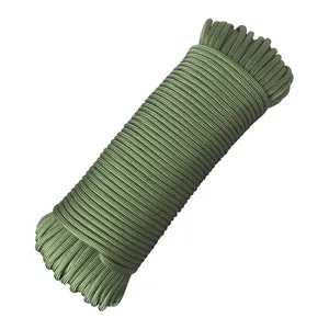 Özelleştirilmiş renkli 4mm100ft 750 pound paraşüt kordon DIY projeleri için/bilezik/aktif açık 750lb paracord