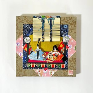 แผงศิลปะโอริกามิแบบดั้งเดิมสไตล์ญี่ปุ่นแบบชิ้นเดียวพร้อมตุ๊กตา Hina ออกแบบงานฝีมือกระดาษวาชิสำหรับของขวัญวันครบรอบวันเกิด - Product Image 5