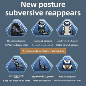 Cao cấp chơi game Ghế văn phòng tốt nhất giá rẻ Ergonomic da ngồi có thể ngả Racing phong cách máy tính ghế cho chất lượng cao game thủ - Product Image 5