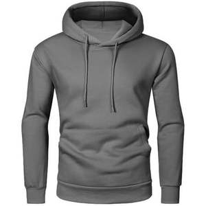 Sudaderas con capucha informales de algodón con cordón para hombre 2025, forro polar con cremallera completa con función anticontracción, sudadera corta con estampado de pantalla y patrón sólido - Product Image 3