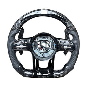 Volant en fibre de carbone pour Mercedes Benz <span class=keywords><strong>AMG</strong></span> C63 E63 <span class=keywords><strong>E55</strong></span> GT FLE GLS A35 GLB35 CLA G63 - Product Image 2