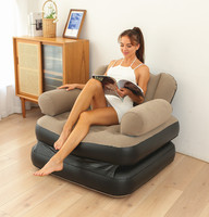 Meilleures Ventes 2026 Chaise-lit de loisirs gonflable pliable traditionnelle en PVC écologique pour la maison, la chambre, le salon et le bureau