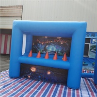 Jeu de tir interactif en plein air avec ballon flottant gonflable, tir à l'arc gonflable