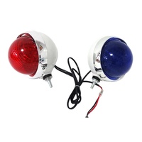 Dc 12v/24v lentille PC étanche led avertissement de phare de moto utilisé moto led voyant d'avertissement pôle lumières de sécurité de moto