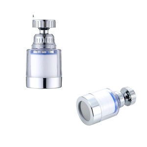 Robinet d'extension pivotant à 360 degrés pour économie d'eau, aérateur de lavabo, filtre adaptateur, buse extensible, chrome moderne - Product Image 1