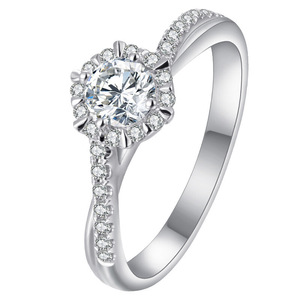 Anello con Design Geometrico a Fiocco di Neve, Stile Matrimoniale, Anello da Dito per Donne - Product Image 1