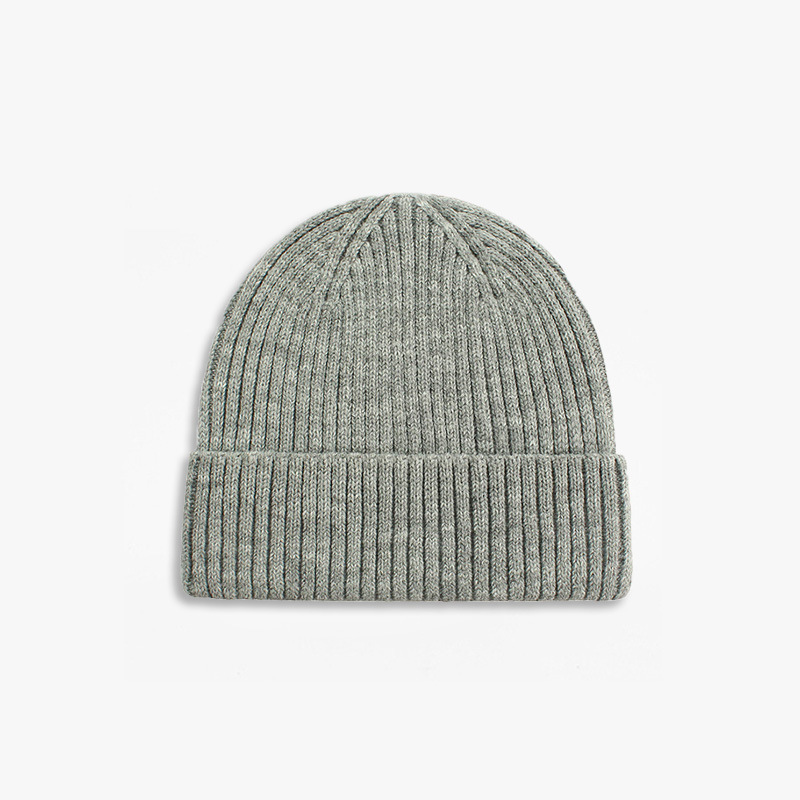 Custom Embroidery logo Ribbed Cable Knit 100% Cashmere Beanie Hats Men Womens Winter Merino Wool Cashmere Beanies