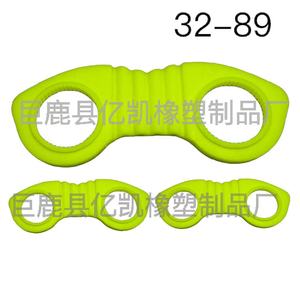Agarraderas de mano con doble anillo, herramienta de ejercicio de 32 mm, mango antideslizante para entrenamiento de dedos - Product Image 3