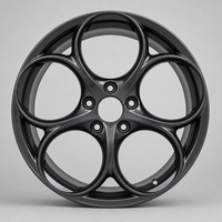 Nouvelle jante de voiture LM en alliage d'aluminium forgé à 5 branches, finition Gunmetal brillant, concave profond, logo personnalisé, 18-22 pouces