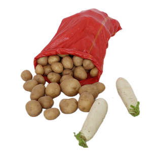 Дышащая прозрачная тканая сумка с отверстиями для картофеля, лука, моркови - Product Image 3