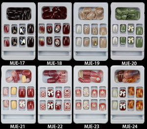 Esmalte de <span class=keywords><strong>uñas</strong></span> con estampado 3D, cobertura completa, diseño de lujo, <span class=keywords><strong>uñas</strong></span> artificiales, novedad de <span class=keywords><strong>2022</strong></span> - Product Image 4