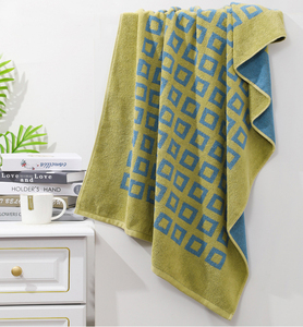 Serviette de plage jacquard 100 % coton personnalisée, teinte en fil, motif géométrique, douce et absorbante, pour hôtel et <span class=keywords><strong>piscine</strong></span>, vente en gros - Product Image 3