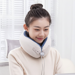 Almohada de Masaje Cervical Portátil Pequeña con Soporte para el Cuello, Masajeador de Espuma Viscoelástica con Control de Tiempo, Color Personalizado, Alivio del Dolor Muscular y la Tensión - Product Image 1
