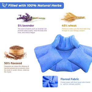 Bantalan pemanas Microwave Herbal organik-dapat digunakan kembali bungkus panas/dingin untuk nyeri leher, <span class=keywords><strong>Fibromyalgia</strong></span>, pereda Arthritis - Product Image 5