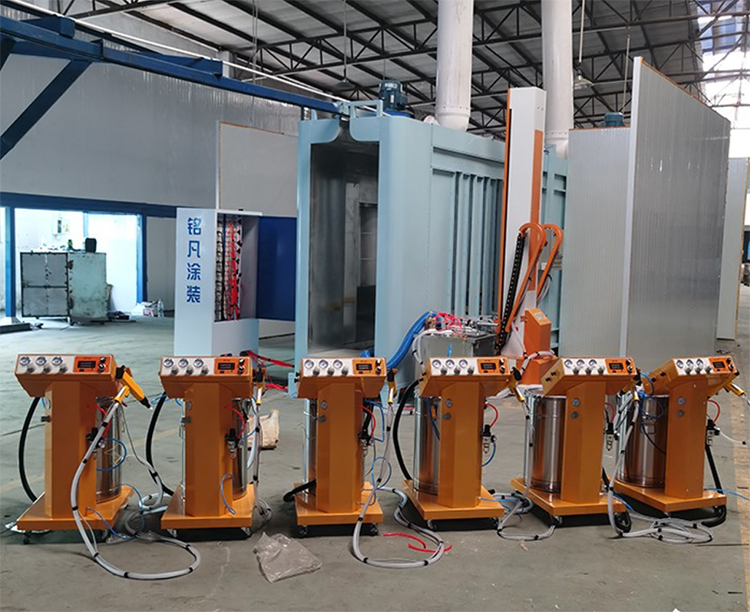 Electrostatic powder coating spraying painting machine gun