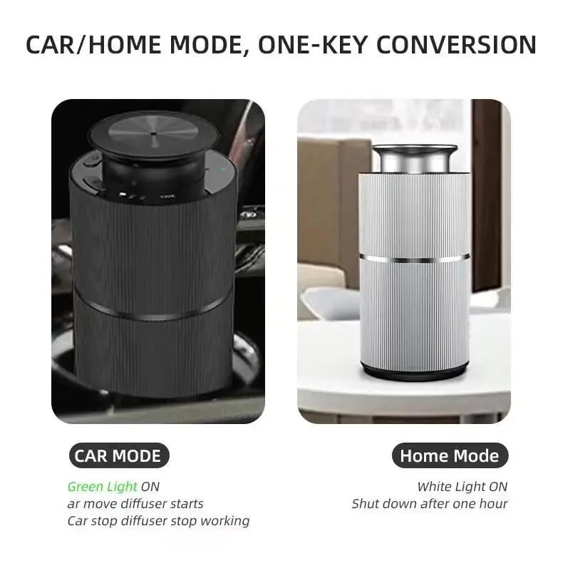2 In 1 Luxury Car   Home Waterless Aroma Diffuser 2023 Aromatherapy oil Diffuser Air Freshener