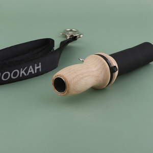 En Stock gran oferta de madera clara Hookah boquilla de silicona collar Hookah Shisha boquilla Personal logotipo personalizable boquilla - Product Image 4