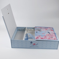 Boîte d'emballage en papier FSC pour bébé ensemble de vêtements nouveau-né costume boîte cadeau enfants bienvenue cadeau boîte d'emballage haut de gamme