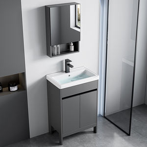 ארון רחצה רצפה מודרני שטח של אלומיניום לכה לסיים את הרצפה לעמוד סט קרמי האגן - Product Image 2