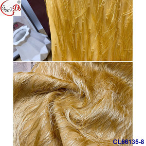 Lisami Chiffon Quaste Fransen Crêpe <span class=keywords><strong>Rufer</strong></span> Jacquard Spitze Stoff für Abend party Hochzeits kleid - Product Image 3