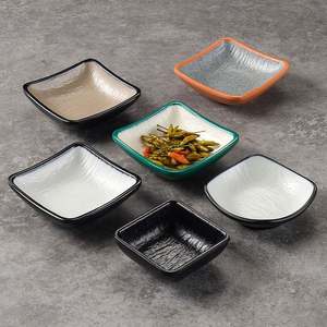 Plato para Salsas de Barbacoa Coreano de Melamina Mate con 1/2/3 Compartimentos, Plato para Salsas de Barbacoa de Plástico, Vajilla para Restaurantes de Barbacoa - Product Image 5