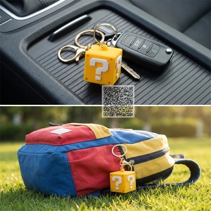 Llavero Cubo Misterioso Amarillo con Bloque de Preguntas, Juguete Sorpresa con Temática de Videojuegos para Máquinas Expendedoras Gashapon, Regalo a Granel para Fiestas - Product Image 4
