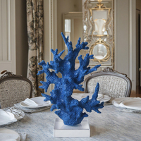 Abstrait créatif nordique maison Art bleu résine cristal décor bureau salon artisanat pièce maîtresse chambre Table objets décoratifs